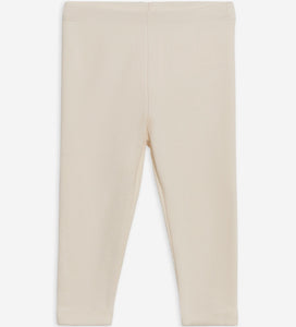 Lennon Ribbed Leggings Ivory | Colored Organics