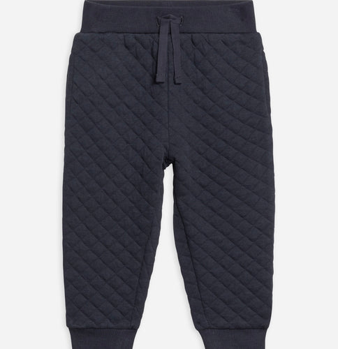 Hoyt Quilted Jacquard Jogger Navy | Colored Organics