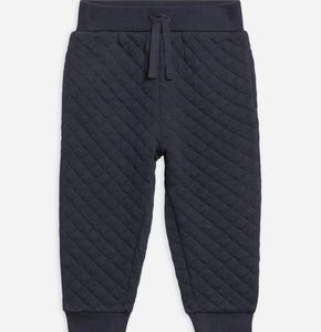 Hoyt Quilted Jacquard Jogger Navy | Colored Organics