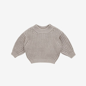 Chunky Knit Sweater Fog | Quincy Mae