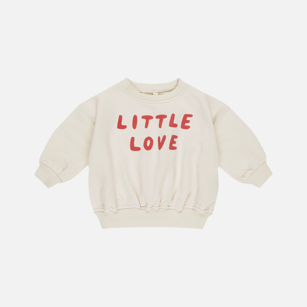 Relaxed Fleece Sweatshirt Little Love | Quincy Mae