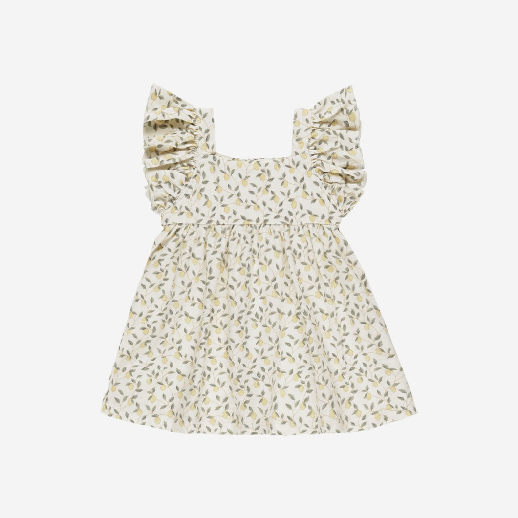 Mariposa Dress Lemons | Rylee + Cru