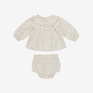 Mia Top + Bloomer Set French Floral | Quincy Mae