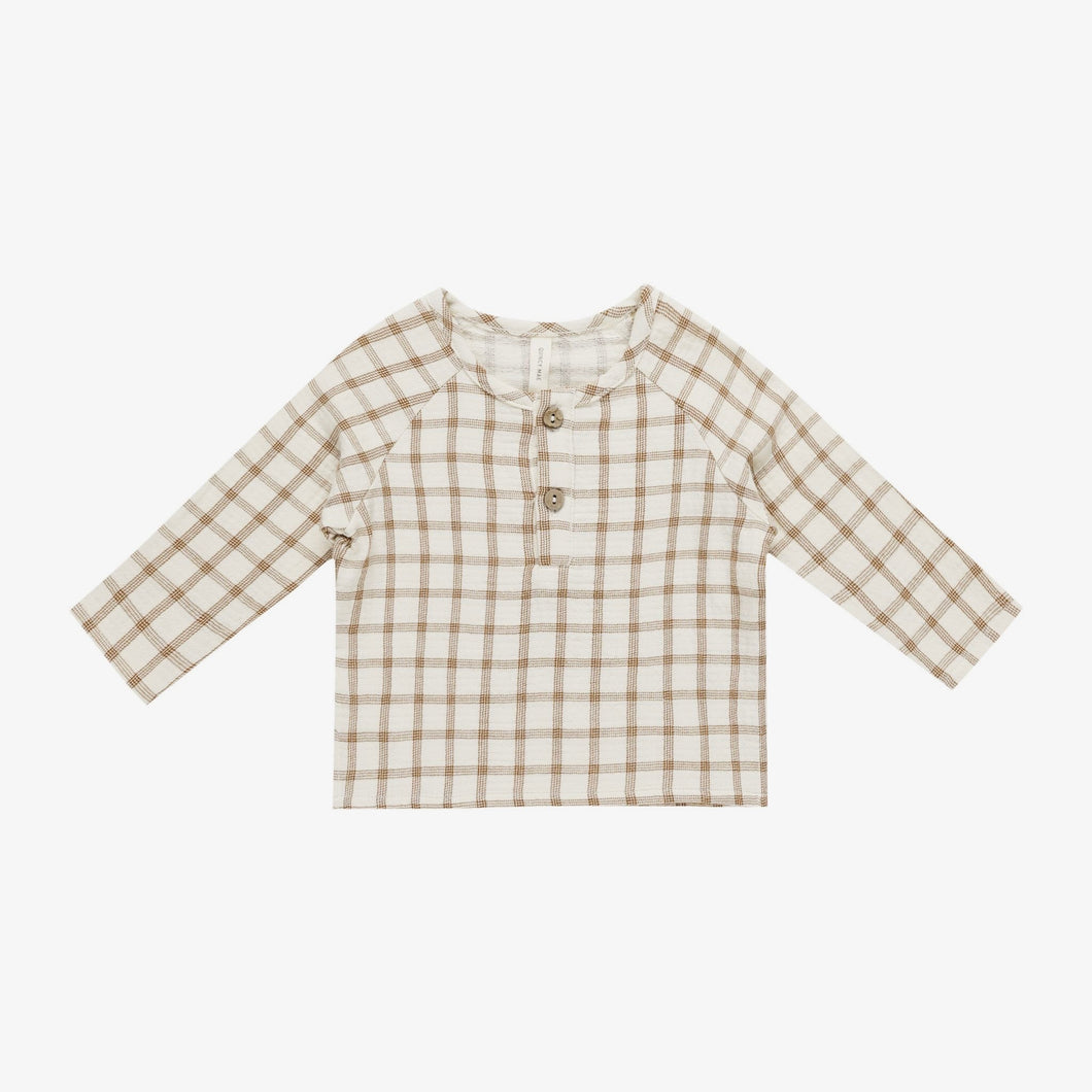 Zion Shirt Cinnamon Plaid | Quincy Mae