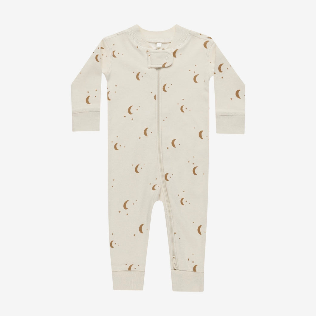 Zip Long Sleeve Sleeper Moons | Quincy Mae