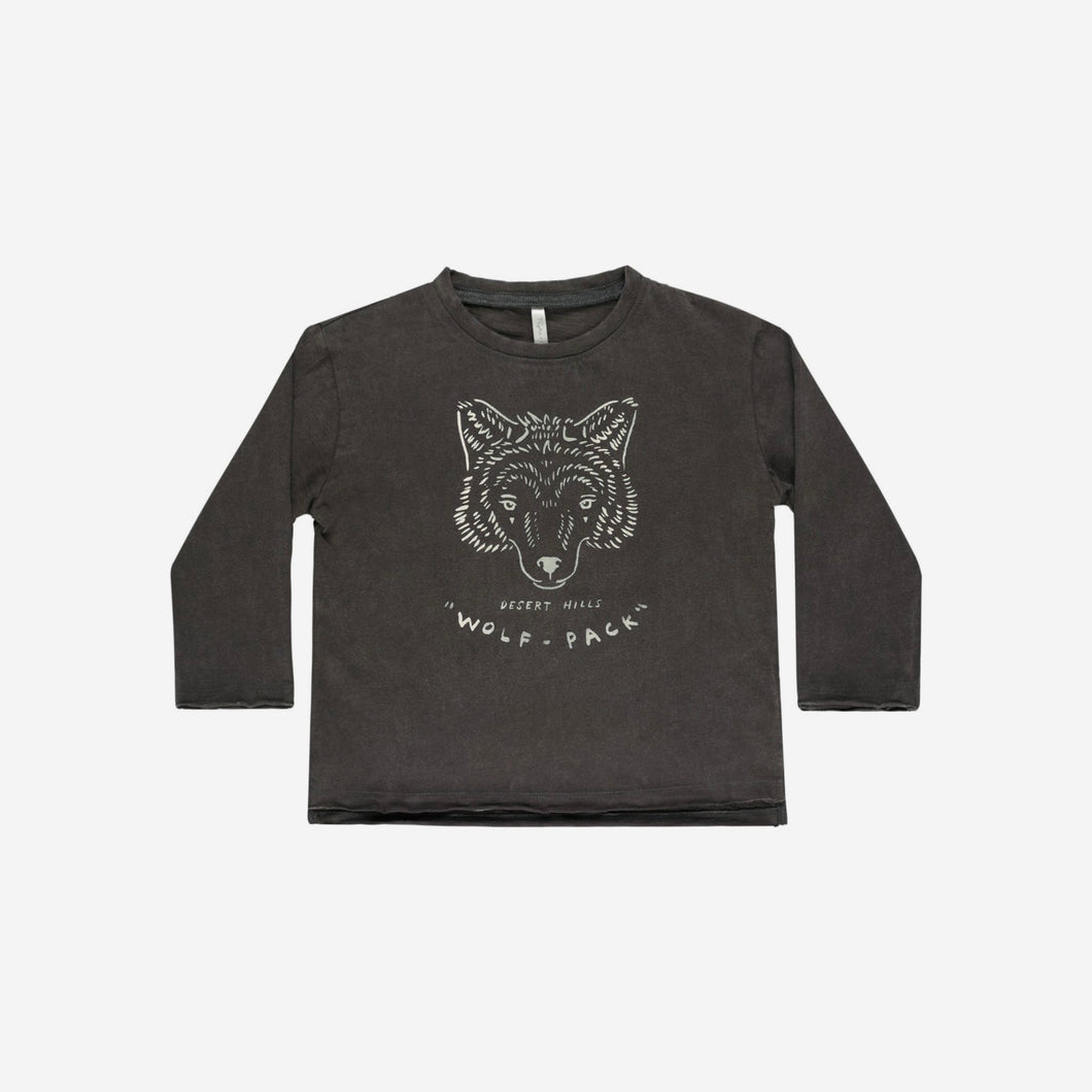 Raw Edge Long Sleeve Tee Wolf Pack | Rylee + Cru