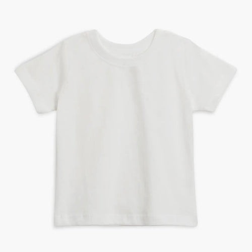 Classic Crew Tee White | Colored Organics