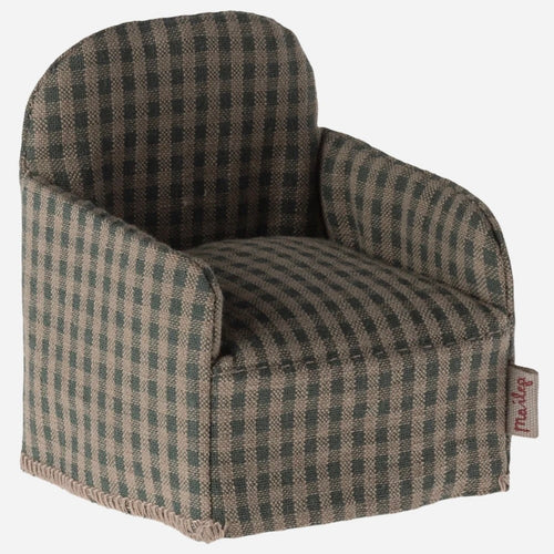 Chair for Mouse Green Checker | Maileg