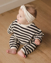 Waffle Slouch Set Black Stripe | Quincy Mae