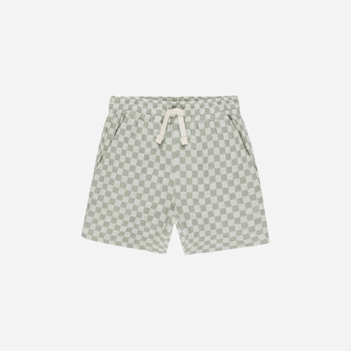 Bermuda Short Sage Check | Rylee + Cru