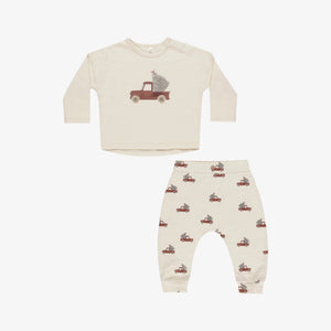 Long Sleeve Tee + Pant Set Trucks | Rylee + Cru