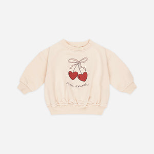 Relaxed Fleece Sweatshirt Mon Amour | Quincy Mae