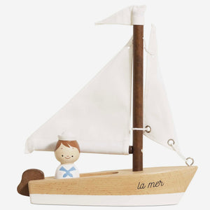 Wooden Sailing Boat & Captain | Le Toy Van