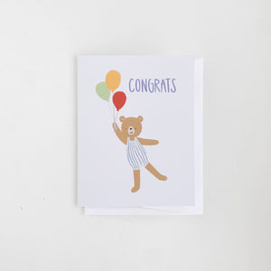 Balloon Bear Card