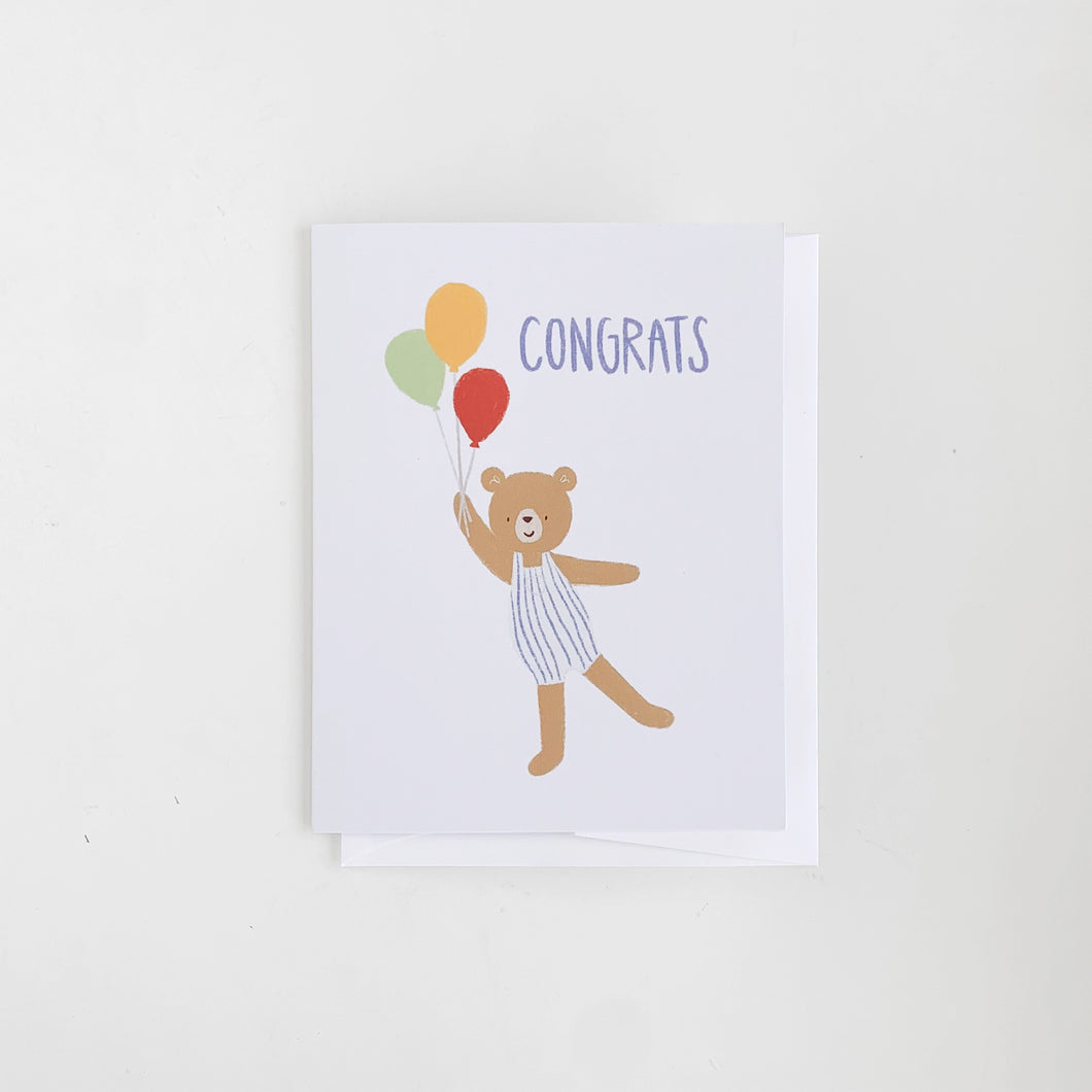 Balloon Bear Card