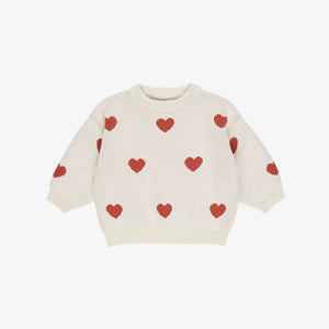 Heart Knit Sweater | Quincy Mae