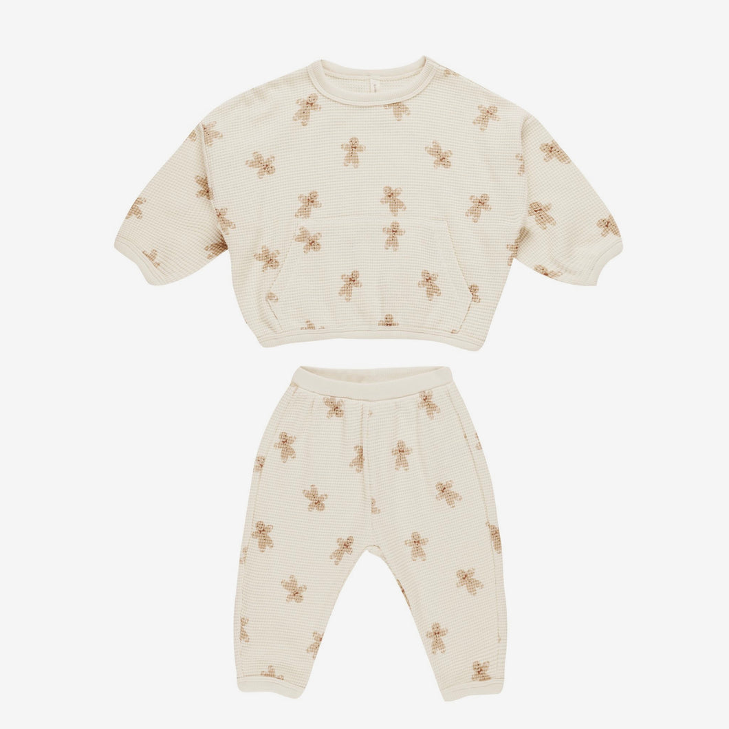 Waffle Slouch Set Gingerbread | Quincy Mae