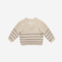 Rex Sweater Fog Stripe | Quincy Mae